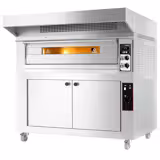 Electric Deck Pizza Oven - Single Deck - 9 - Ø 33cm (13") - 230V 3 Phase - Mechanical Controls - up to 400°C - incl. Hood & Proofing cabinet