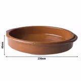 (10 pcs) CLASSICO - Tapas Oven Dish - Ø230mm - Brown