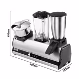 Aparat bar - Mixer, Concasor de gheață & Storcător citrice - 150 + 750 + 150 W - silențios