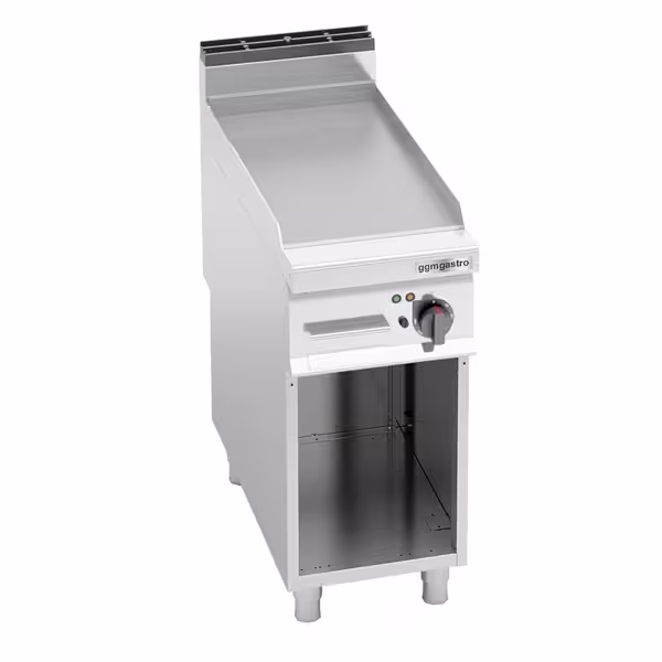 Commercial Electric Griddle - 5.7kW - Smooth Plate - Cooking area: 396x667mm - on Stand