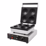 Commercial Waffle Maker - Single - Manual - 1.75kW - Shape: 4 Pancakes