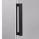 Mini réfrigérateur de stockage PREMIUM en inox – 200 litres – 1 porte – face intérieure de la porte en plastique