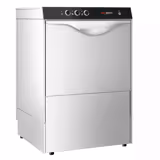 Lave-vaisselle professionnel frontal - Panier 50x50cm - Commandes mécaniques - 4,9kW - avec pompe de vidange + pompes doseuses détergent et liquide de rinçage