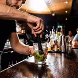 Cocktailstamper - kunststof/ABS - lengte: 216mm - zwart