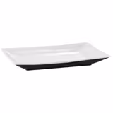 Melamine Serving Tray HALFTONE 245×150 mm – White/Black - 30 mm high