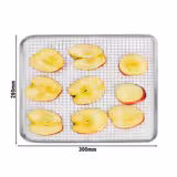 Dörrrost - Acciaio inox - 300x280mm - h30mm - compatibile con DGHB10 & DGSHB10