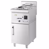 Commercial Free Standing Electric Fryer - 10 litres - 9kW - with drain tap - incl. base frame - incl. substructure with 1 door