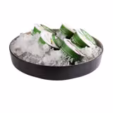 (6 pcs) Bowl - FRIDA - Melamine - 2-piece set - round - Ø 255mm - Depth: 60mm - Black & Beige