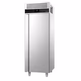 Upright Fridge Stainless steel PREMIUM - GN 2/1 - 700L - with 1 door & Support grids