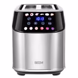 BEEM | Grille-pain - 1,4 kW - 2 compartiments à pain séparément réglables - Inclus porte-pains