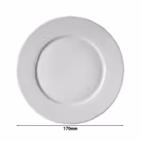 (24 Stück) PERA Weiß - Suppenuntertasse - Ø 170mm - Weiß