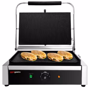 Grill de contacto - 2,6 kW - Superficie de asado: 400x255mm