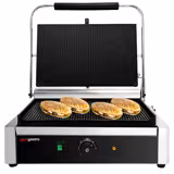 Grill de contacto - 2,6 kW - Superficie de asado: 400x255mm