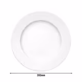 (6 pcs) SELTMANN WEIDEN | Meran Basic Side Plates – Flat – Ø 200 mm – White Porcelain – Ovenproof