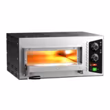(2 pz) Forno elettrico per pizza - 580x480mm - 1+1 pizze Ø35cm - fino a 450°C - Meccanico