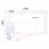 Kit rayonnage en aluminium - En angle (L) - Profondeur:460mm - Capacité de charge:600kg