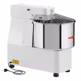 Ipari spirálkaros dagasztógép - 42 l / 38 kg - fix üst - időzítővel - 400 V - pizza- és kenyértésztához