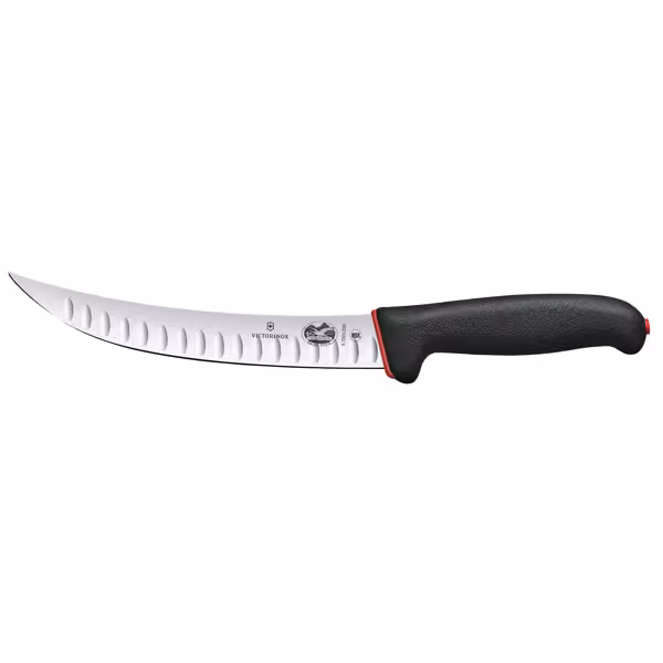 VICTORINOX | FIBROX DUAL GRIP - Slagersmes met kuiltjes - Mes: 200mm