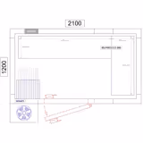 Kit rayonnage en aluminium - En angle (L) - Profondeur:360mm - Capacité de charge:600kg