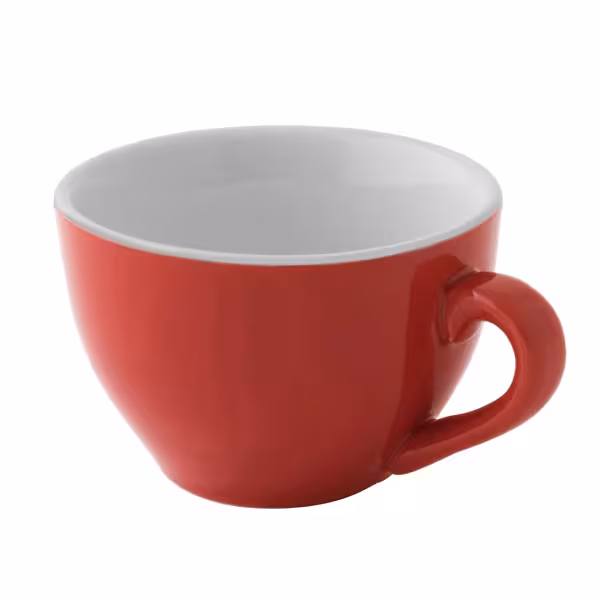 (6 stuks) Colors - Cappuccinokop - 180ml - Rood