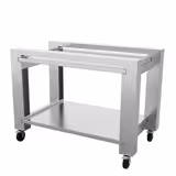 Electric Deck Pizza Oven - Twin Deck - Refractory Stone Deck - 4+4 x Ø 34cm (13.4") - 230V 3 Phase - Digital Controls - up to 450°C - incl. Hood & Base frame & Wheels
