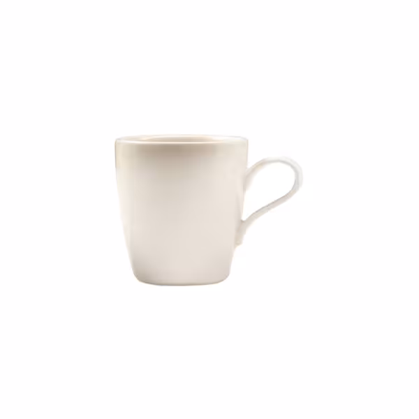 (6 pieces) SELTMANN WEIDEN | Maxim Coup Fine Dining Porcelain Coffee Cup – 260 ml - Cream - Fine Diamond Uni - Extremely Robust, Abrasion-Protected, Safer on Breakage