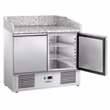 Banco pizza refrigerato PREMIUM - 2300x700mm - con 5 porte - piano in granito