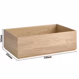 Caisse pour buffet - VALO - Bois d’acacia - Brun - Hauteur:165mm - compatible avec GN 1/1