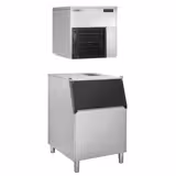 Máquina para hielo en escamas - 565 kg / 24 h - incluido recipiente de almacenamiento de hielo