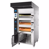 Elektrische bakkerijoven - Touch - 3 bakkamers - incl. motorkap & basisframe met bakplaathouder