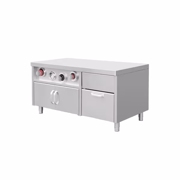 Underrede för dryckesdispenser med bägardispensrar och isfack - 1 låda - AISI 304 - 1500x800x800 mm