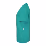 KARLOWSKY | Ladies' Tunic Essential – Emerald Green - Size 46 - Short Sleeve - V-Neck - 95°C Washable