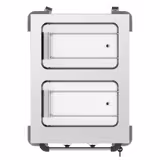 Bain-marie wagen - 2 kW - 2x GN 1/1 - temperatuur per bad afzonderlijk regelbaar