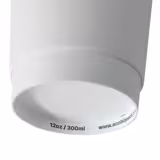 (500 Stück) Coffee to go Pappbecher - doppelwandig - 300ml - Ø 90mm - Weiß