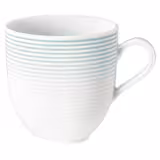 (6 pieces) SELTMANN WEIDEN | Porcelain Latte Coffee Cup 370 ml – Arctic Blue - Blues Series
