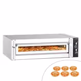 Forno de pizza elétrico Power - Base em pedra refratária - 6x Ø30cm - 450°C - Eletromecânico