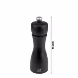 (6 stuks) PEUGEOT | TAHITI - Pepermolen - Hout - Zwart mat - Hoogte: 150mm