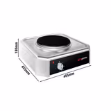 Fornello elettrico professionale - 405x455x180mm - 2,0 kW - 1 piastre tonde - versione top
