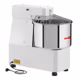 Spirálový hnětač těsta - 33 l / 25 kg - 1 rychlost - s pevnou mísou - časovač - 400 V