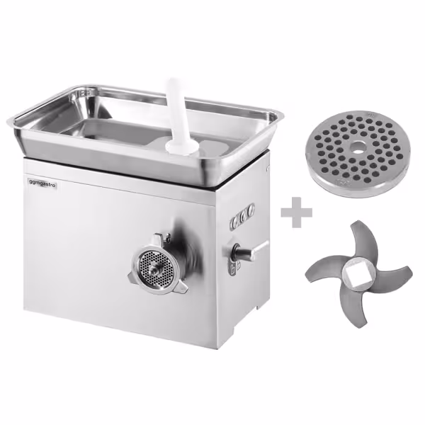 Heavy Duty Electric Meat Mincer Size 22 - 350kg/h - 1.1 kW - Mincing Plate 4.5mm