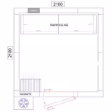 Rayonnage modulaire en aluminium - 1786x460mm - Capacité de charge:600kg