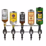 FUCHS | Wandhalter für 5 Flaschen - 0,7 bis 1 Liter