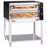Električna peć za pizzu - 1340x1270 mm - 9+9 x 35 cm (Široko) - za Ø 35 cm pizzu - do 400 °C - Elektroničko (digitalno) - uklj. postolje