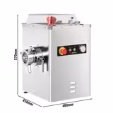 Picadora de carne elétrica profissional 22 - 250kg/h - 1,5kW - disco 4,0mm