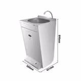 Lavamani lavandino - acciaio inox - con dispenser di sapone