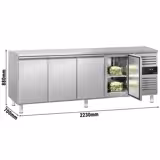 Koelwerkbank ECO - 2230x700mm - met 4 deuren