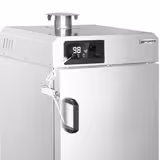 Forno per affumicatura   - Digitale - con 6 ripiani - su ruote - Argento