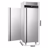 Durchreiche-Tiefkühlschrank Edelstahl PREMIUM - GN 2/1 - 700 Liter - mit 1 Tür vorne & hinten