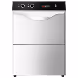 Doppia parete Mini-Lavabicchieri professionale - Meccanica (elettromeccanica) - 2,77kW - Cesto 35x35 - con dosatore brillantante, pompa di scarico & porta a doppia parete