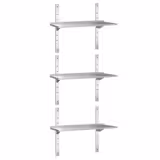 Étagère murale PREMIUM - 1200 x 400 mm - avec 3 niveaux